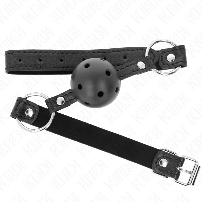 KINK - MORDAZA HUECO NEGRA DURA DE 4,5 CM MODELO 1 63,5 X 2 CM
