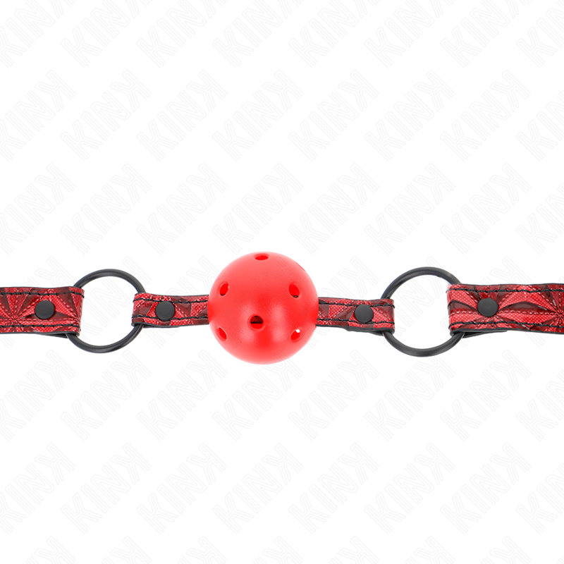 KINK - MORDAZA DE BOLA ESTÁNDAR DIAMANTE 4,5 CM MODELO 1 64,5 CM AJUSTABLE 42-60 CM