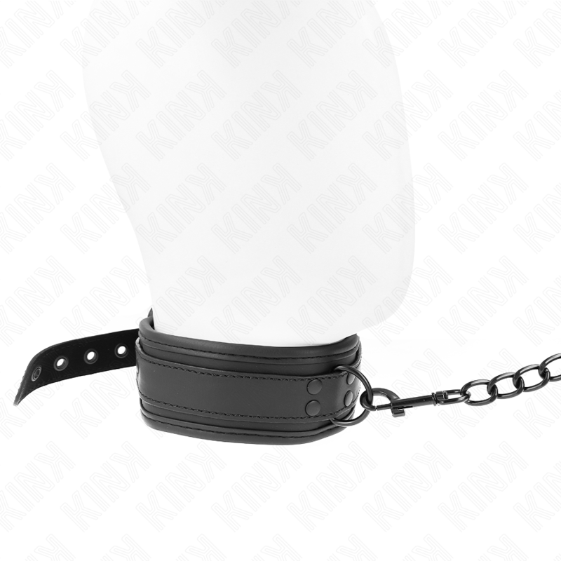 KINK - COLLAR BONDAGE DE NEOPRENO MODELO 1 CON CINTURÓN AJUSTABLE DE 78 CM 37,5 X 49,5 CM