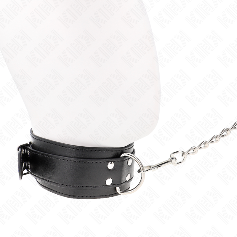 KINK - COLLAR CON CORREA 65 CM AJUSTABLE HEBILLAS PLATA 33-46 CM X 5,5 CM