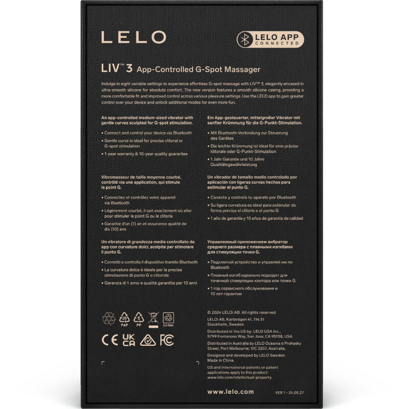 LELO - ESTIMULADOR DEL PUNTO G LIV™ 3 AZUL