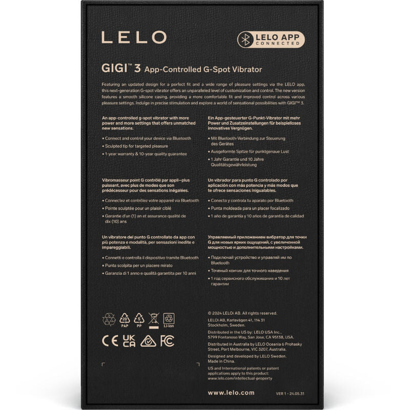LELO - VIBRADOR PUNTO G GIGI™ 3 ROSA