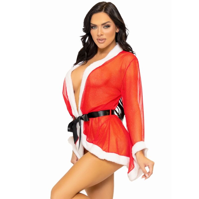 LEG AVENUE - DISFRAZ NAVIDEÑO SEXY DE PAPÁ NOEL ROJO M/L