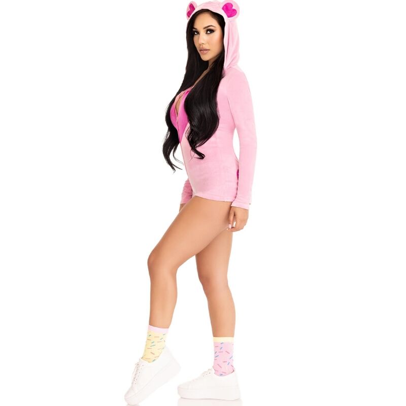 LEG AVENUE - BODY DE OSO DE TERCIOPELO ROSA M
