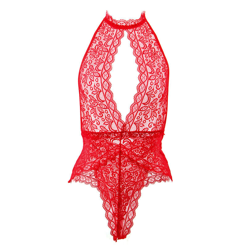 SUBBLIME - 953881 BODYSUIT OPEN CUP RED L/XL