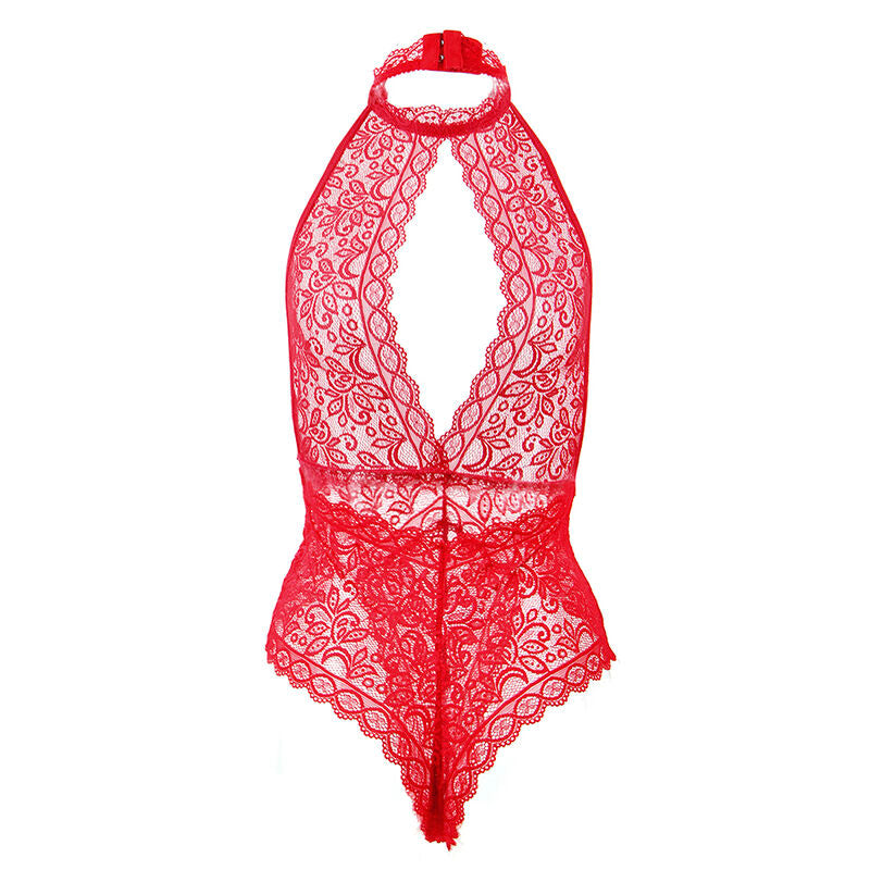 SUBBLIME - 953881 BODYSUIT OPEN CUP RED L/XL