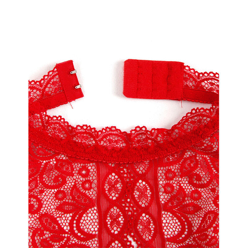 SUBBLIME - 953881 BODYSUIT OPEN CUP RED L/XL