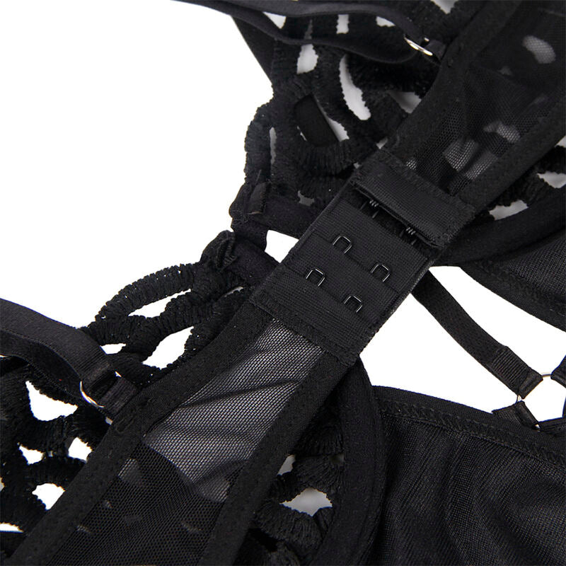 SUBBLIME - 954055 BODY DE ENCAJE NEGRO SEXY S/M