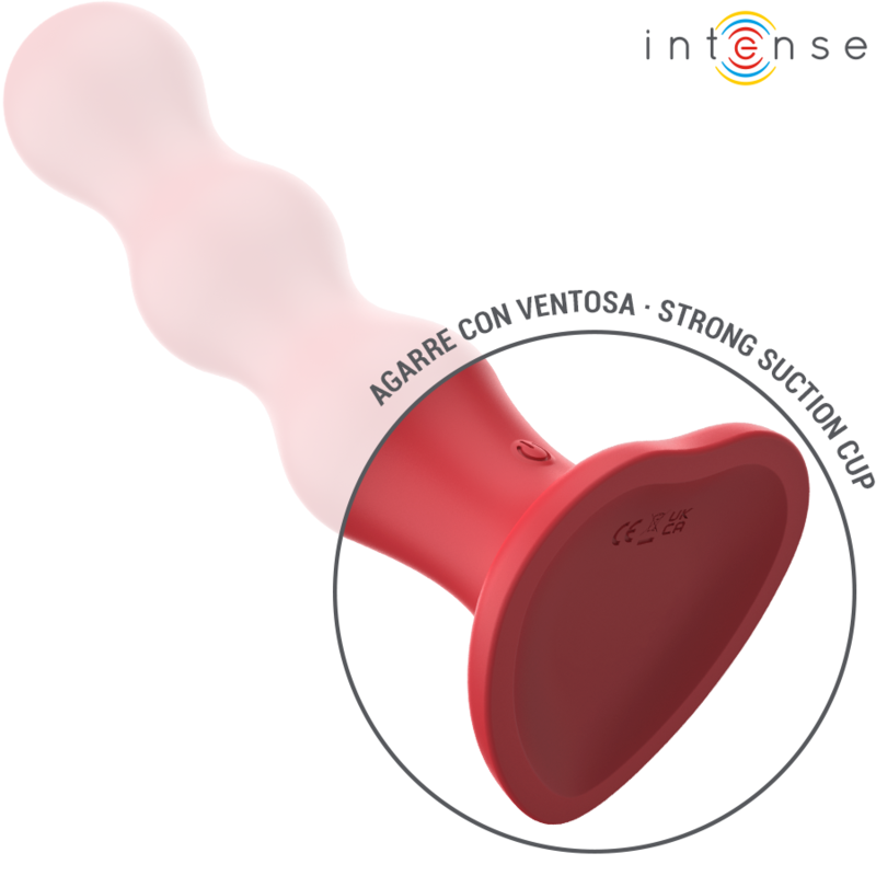 INTENSE - VIBRADOR CODY CON VENTOSA ROJA CONTROL REMOTO