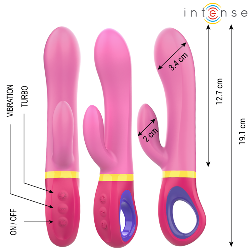 VIBRADOR CONEJO DAPHNE INTENSO - ROSA
