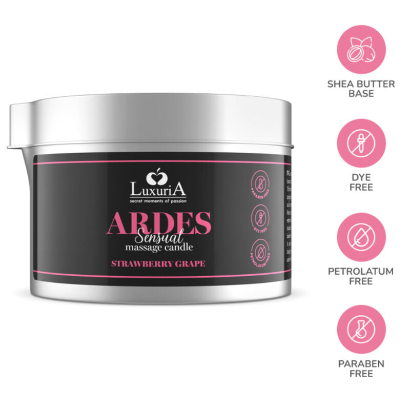 VELA DE MASAJE DE UVA INTIMATELINE LUXURIA