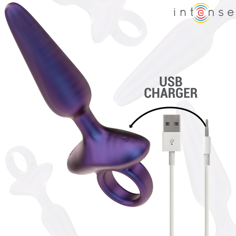INTENSE - VIBRADOR PLUG ANAL MARLON MODELO 4 CONTROL REMOTO