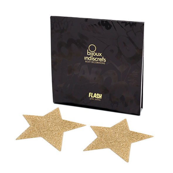 JOYERÍA - CUBREPEZONES INDISCRETS FLASH GOLDEN STAR