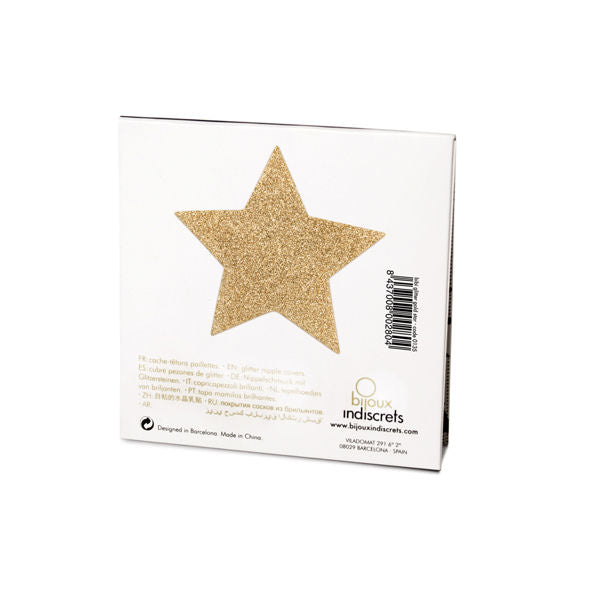 JOYERÍA - CUBREPEZONES INDISCRETS FLASH GOLDEN STAR