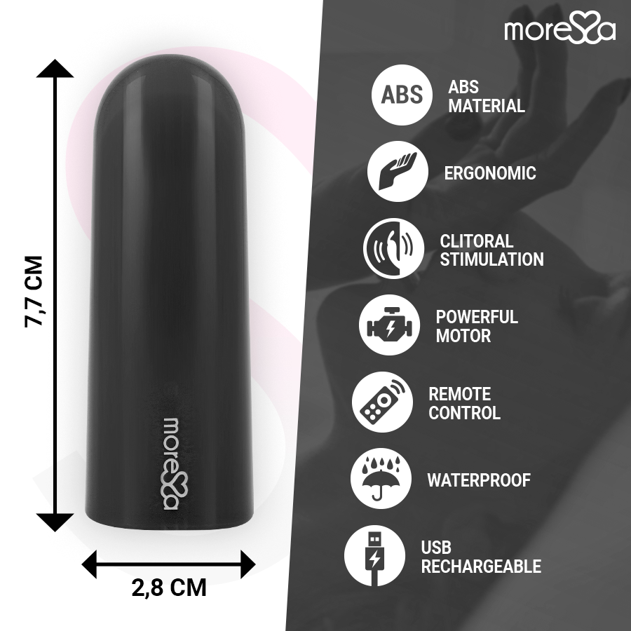 VIBRADOR DE CONTROL REMOTO NIX NEGRO