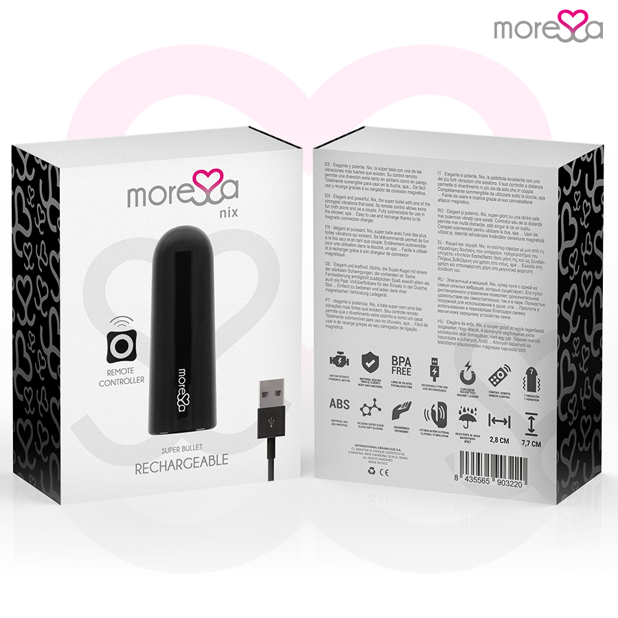 VIBRADOR DE CONTROL REMOTO NIX NEGRO