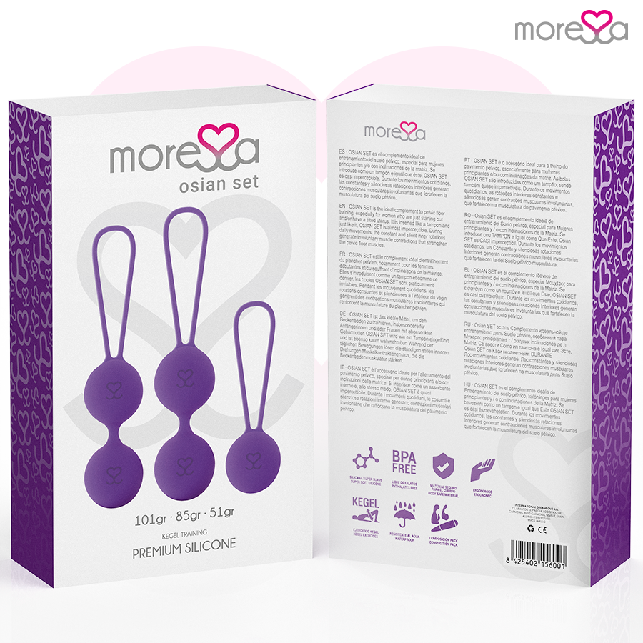 MORESSA - SET DE SILICONA PREMIUM OSIAN PÚRPURA