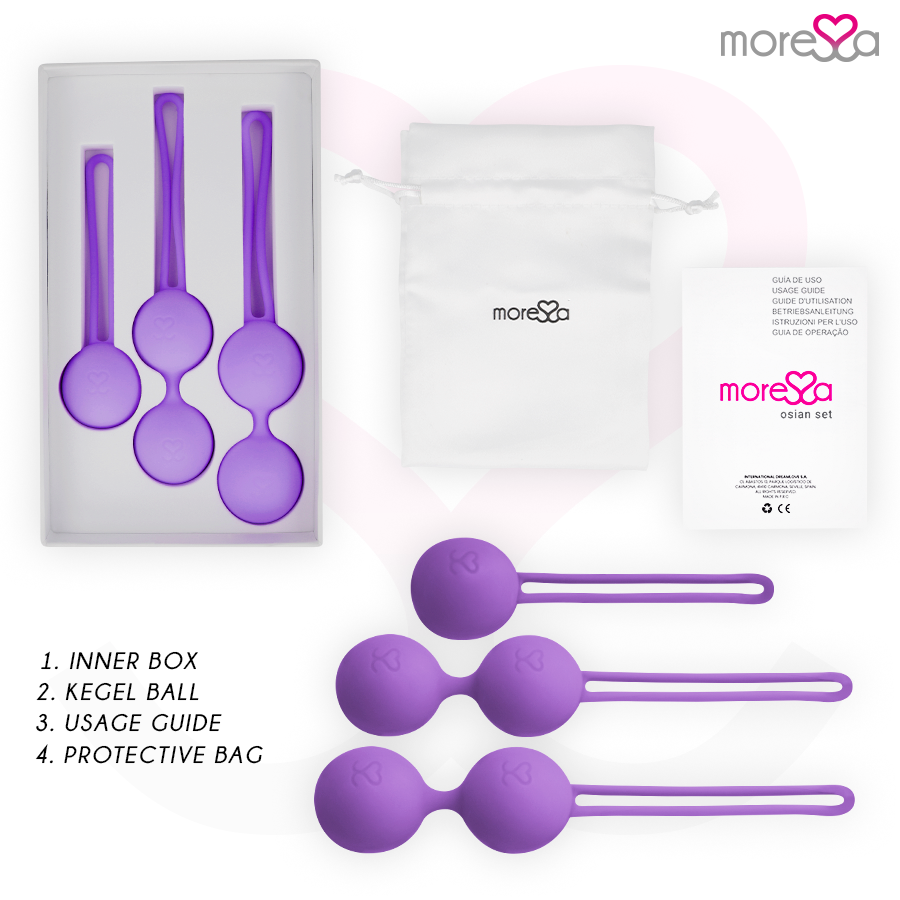 MORESSA - SET DE SILICONA PREMIUM OSIAN PÚRPURA