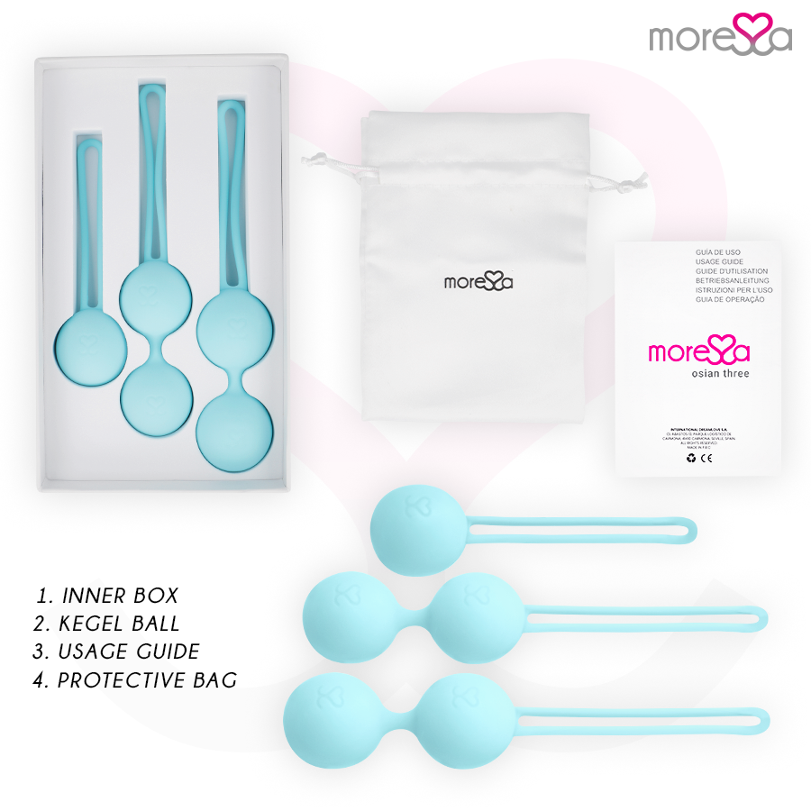 MORESSA - SET OSIAN DE SILICONA PREMIUM TURQUESA
