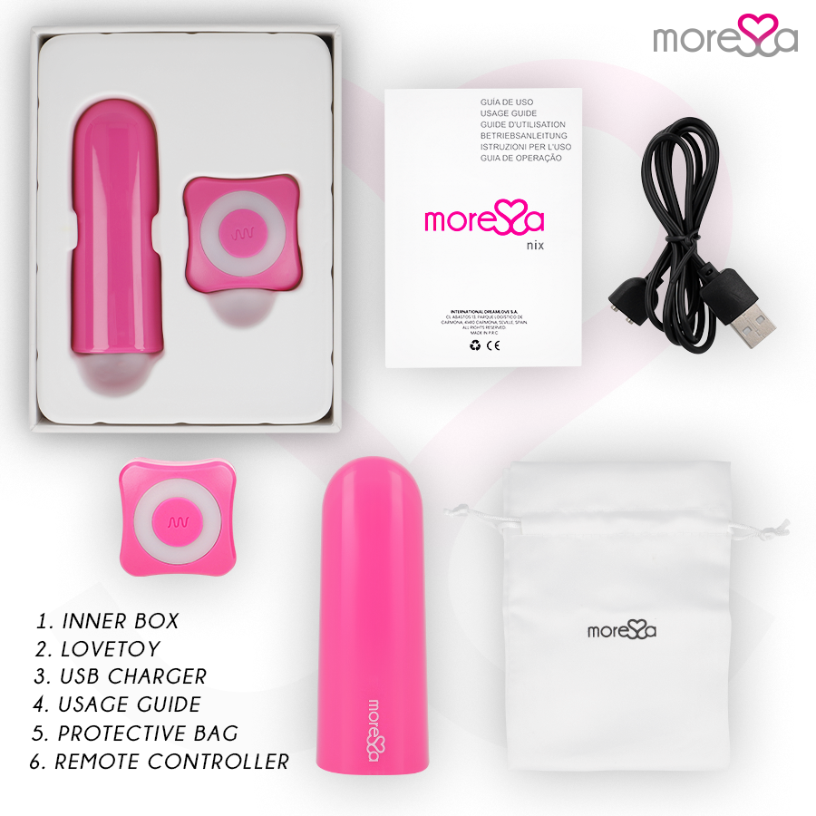 VIBRADOR DE CONTROL REMOTO NIX ROSA