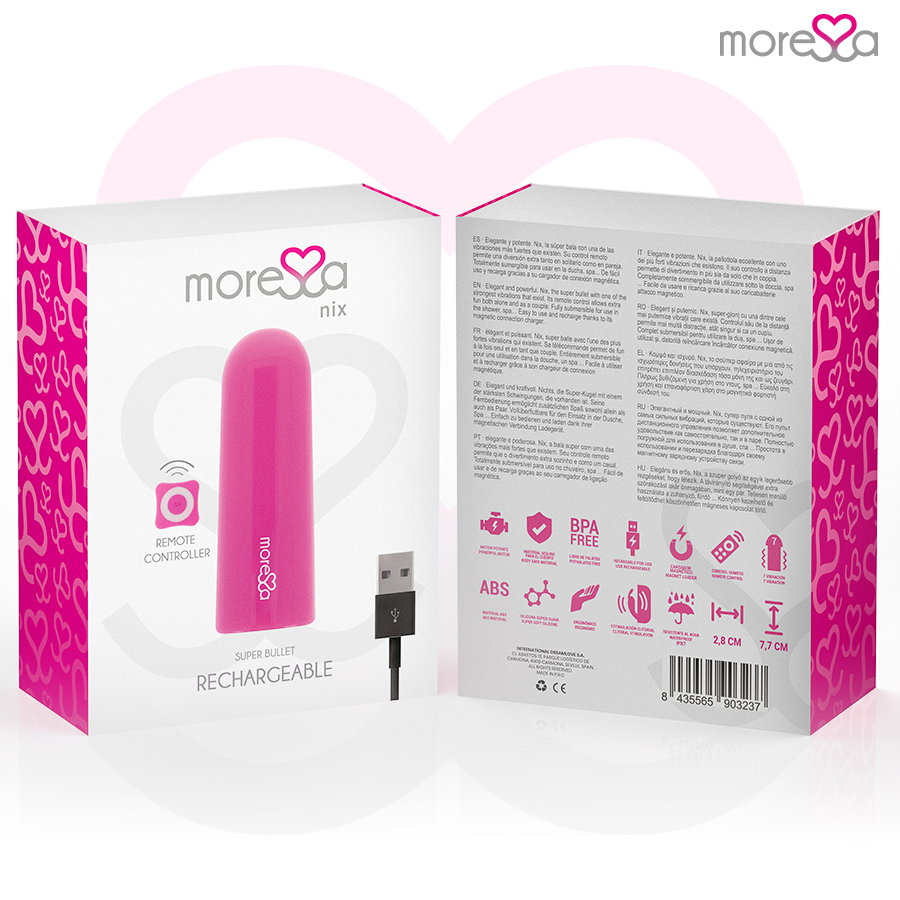 VIBRADOR DE CONTROL REMOTO NIX ROSA