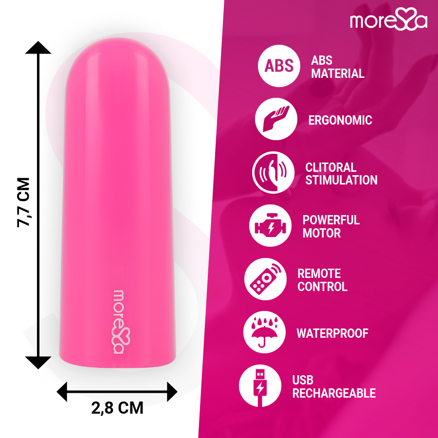 VIBRADOR DE CONTROL REMOTO NIX ROSA
