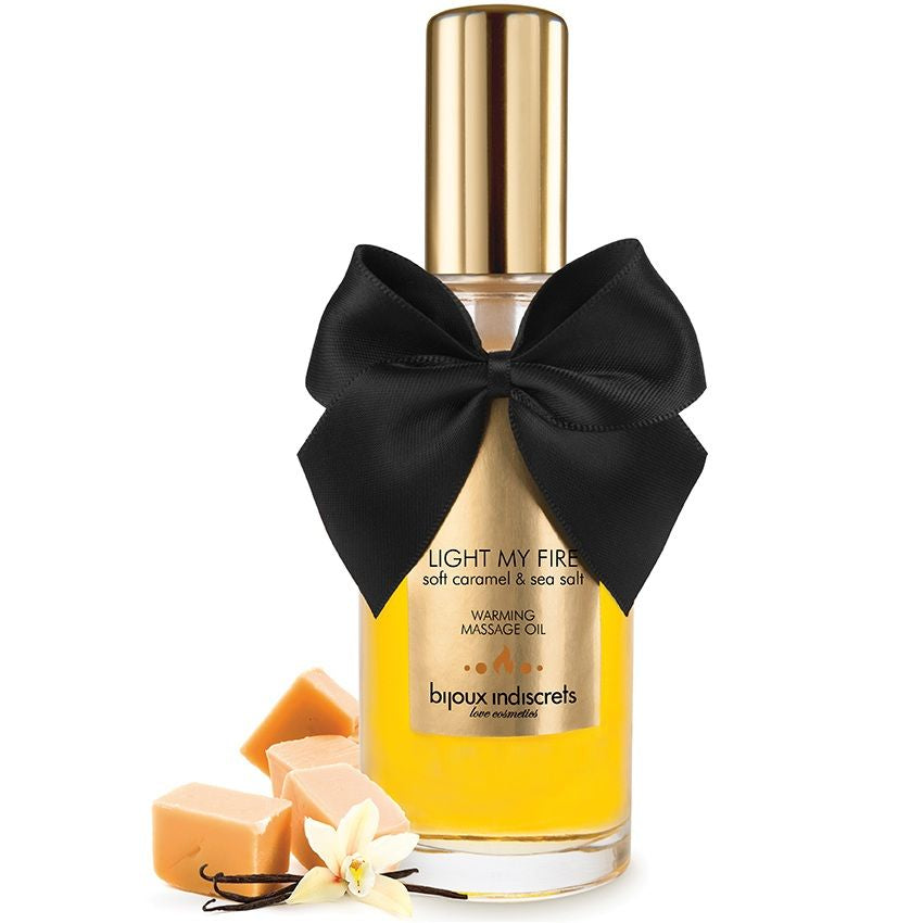 BIJOUX - ACEITE DE MASAJE EFECTO CALOR CON AROMA A CARAMELO