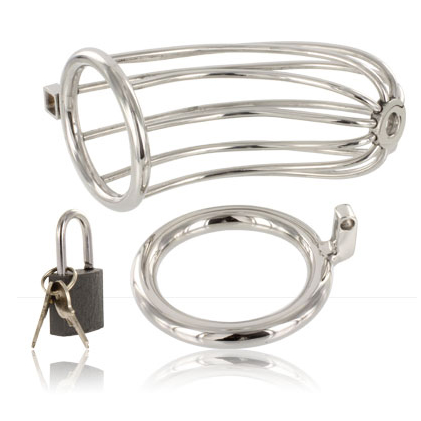 Gaiola de Castidade Masculina em Aço Inoxidável – Metal Hard