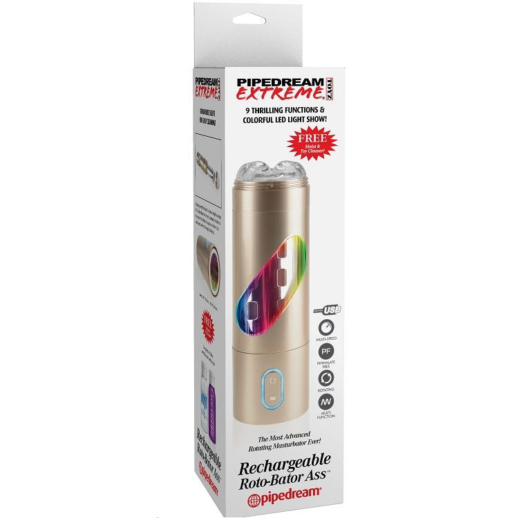 EXTREME TOYZ - MASTURBADOR MASCULINO ROTO BATOR USB ANO