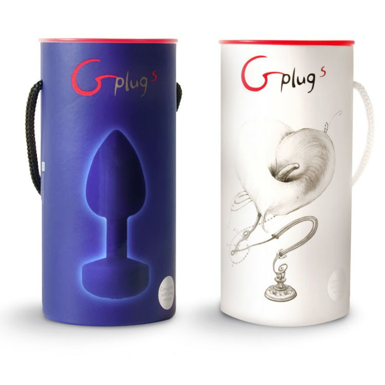 G-VIBE - FUNTOYS GPLUG VIBRADOR ANAL RECARGABLE GRANDE AZUL CIELO 3,9 CM