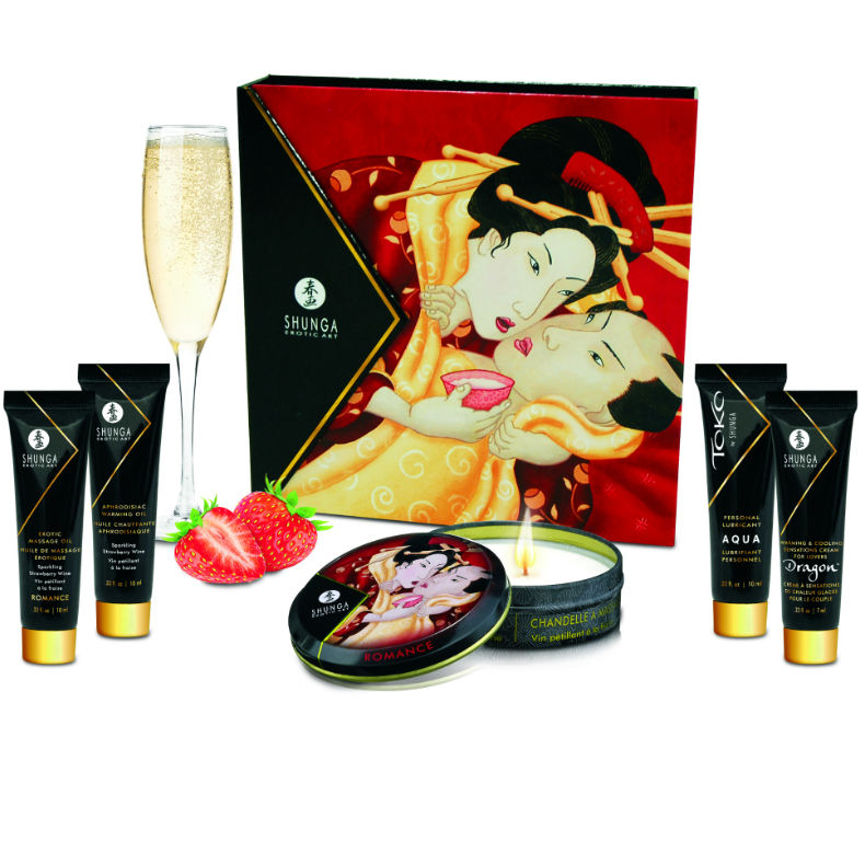 SHUNGA - KIT SECRETO DE FRESAS Y CAVA GEIXA