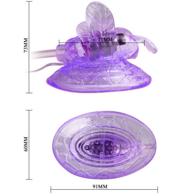 BAILE - MARIPOSA VIBRADORA PARA ESTIMULACIÓN DEL CLÍTORIS EN COLOR MORADO