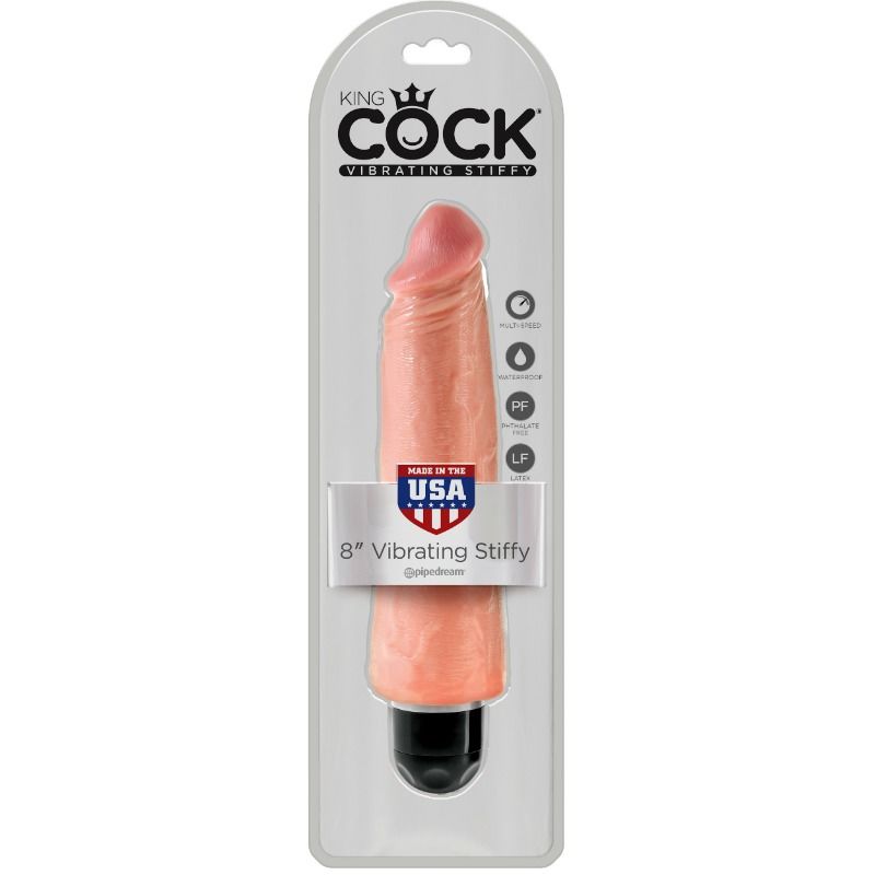 KING COCK - VIBRADOR REALISTA RÍGIDO 20,3 CM NATURAL