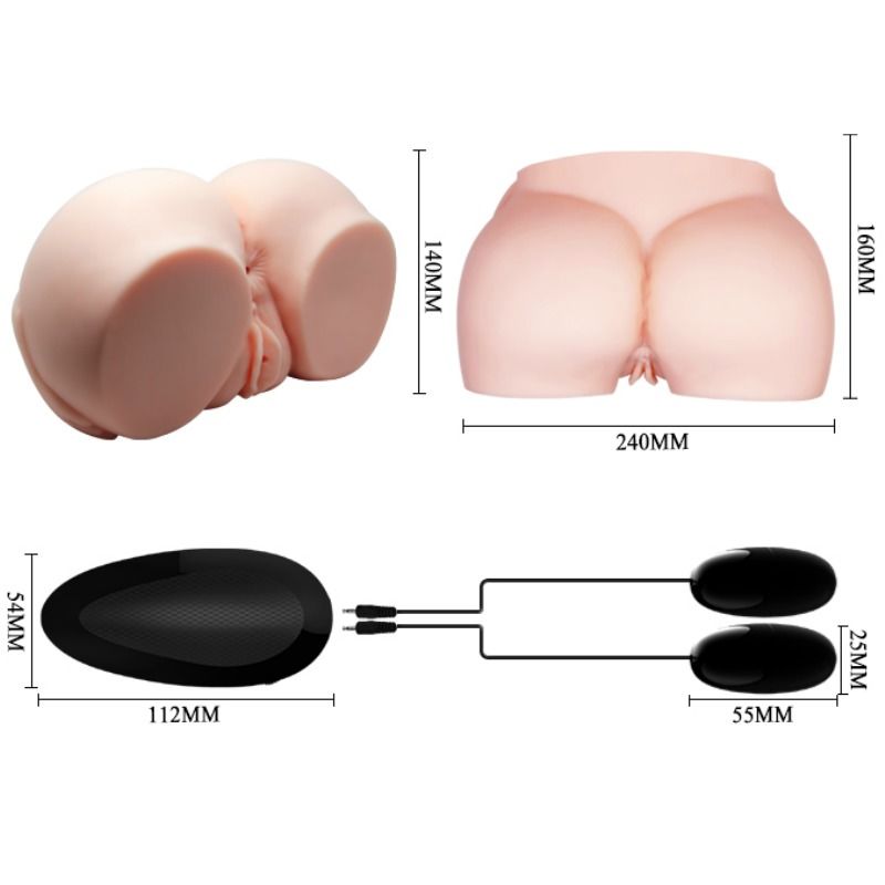 CRAZY BULL - VAGINA REALISTA Y DESNUDOS CON VIBRADOR