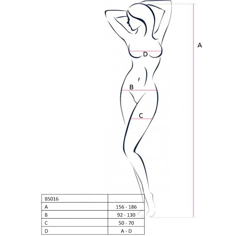 PASSION - WOMEN BS016 RED BODYSTOCK ONE SIZE
