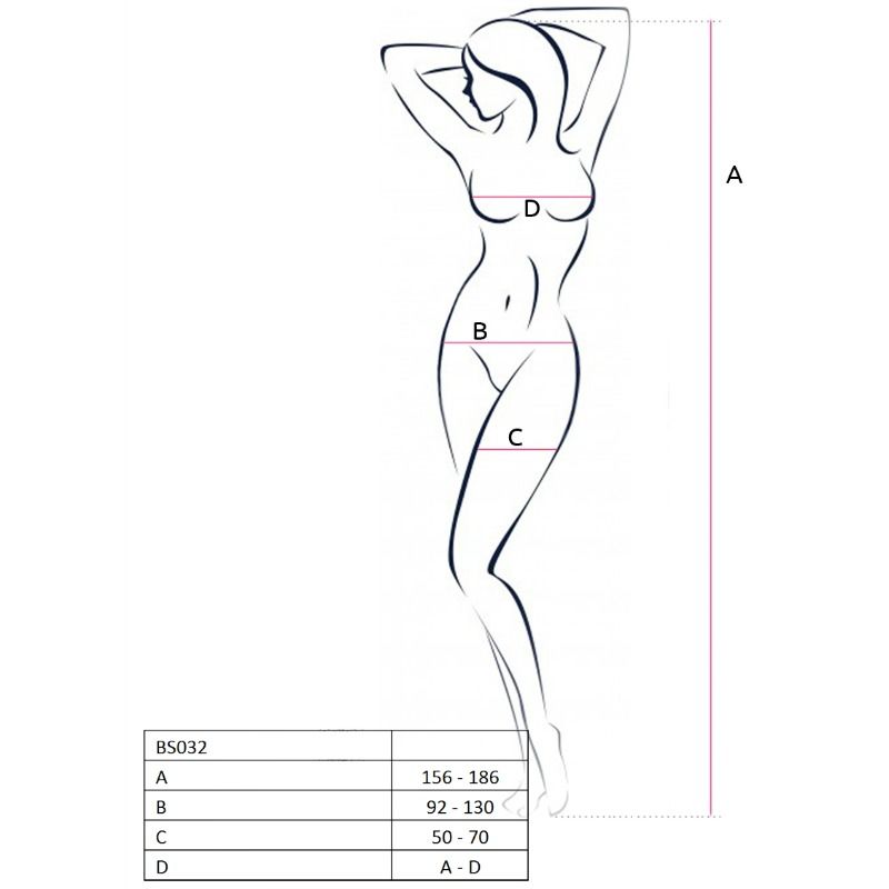 PASSION - WOMEN BS032 RED BODYSTOCK ONE SIZE