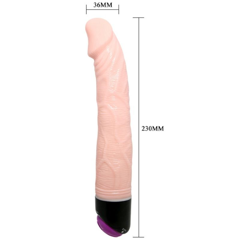 BAILE - ADOUR CLUB VIBRADOR REALISTA 23 CM NATURAL
