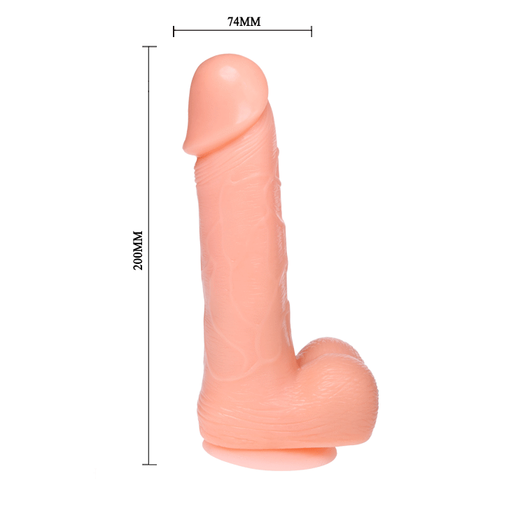BAILE - VIBRATING AND ROTATION REALISTIC DILDO DONG 20 CM