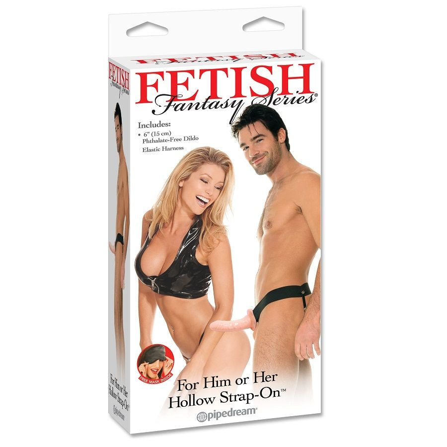 FETISH FANTASY SERIES - ADJUSTABLE HOLLOW FLESH HARNESS STRAP ON 15 CM