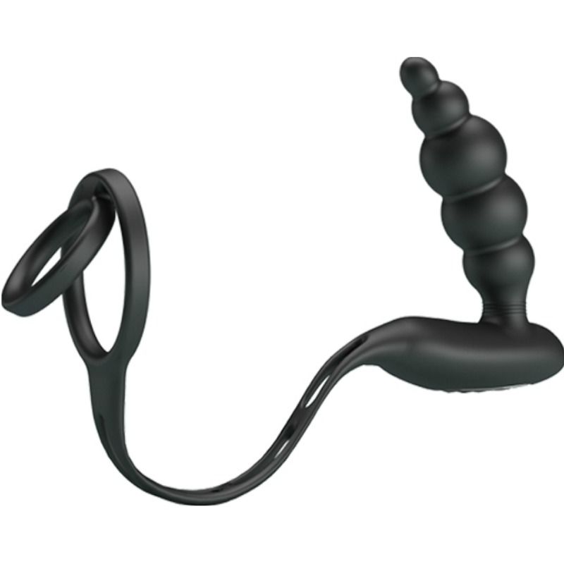 PRETTY LOVE - ANILLOS PARA EL PENE CON PLUG VIBRADOR