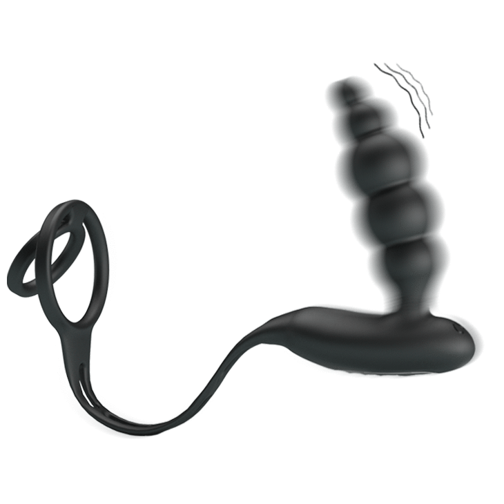 PRETTY LOVE - ANILLOS PARA EL PENE CON PLUG VIBRADOR
