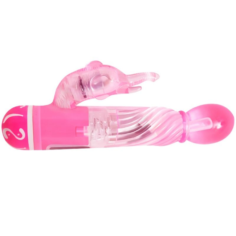 VIBRADOR MULTIVELOCIDADE COM ESTIMULADOR ROSA
