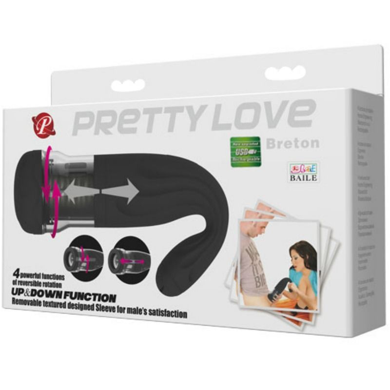 PRETTY LOVE - MASTURBADOR MULTIFUNCIONAL RECARGABLE BRETON