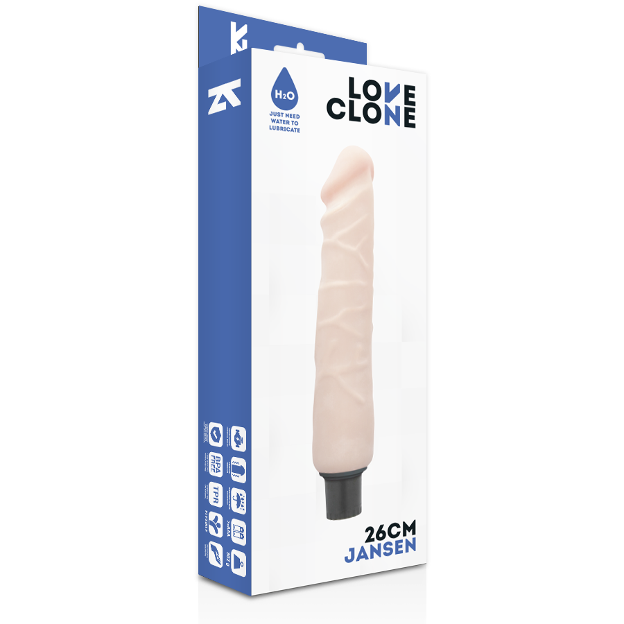 LOVECLONE - JANSEN SELF-LUBRICANT VIBRATOR 26 CM -O- 4.2 CM