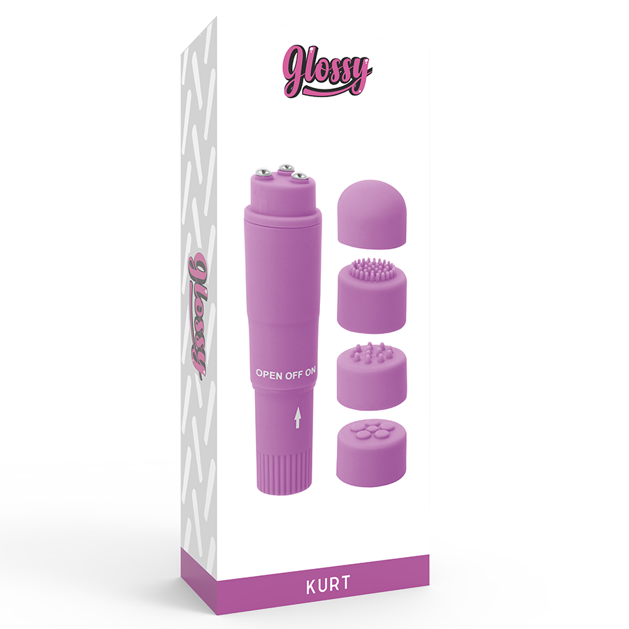 MASAJEADOR DE BOLSILLO GLOSSY - KURT PURPLE