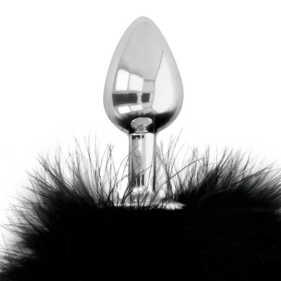 DARKNESS - PLUG ANAL EXTRA CON COLA NEGRA 7 CM