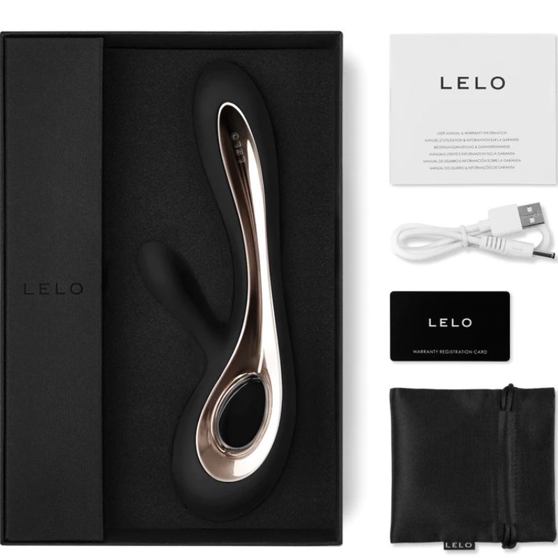 LELO - VIBRADOR CONEJO NEGRO SORAYA 2