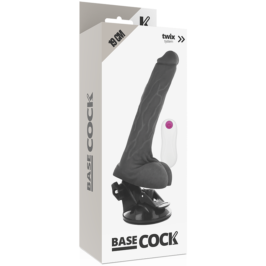 BASECOCK - VIBRADOR CONTROL REMOTO NATURAL REALISTA 19 CM -O- 4 CM