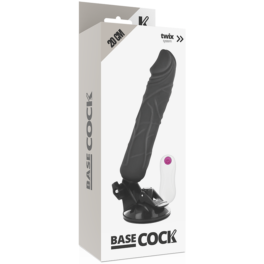 BASECOCK - VIBRADOR CONTROL REMOTO NATURAL REALISTA 20 CM -O- 4 CM