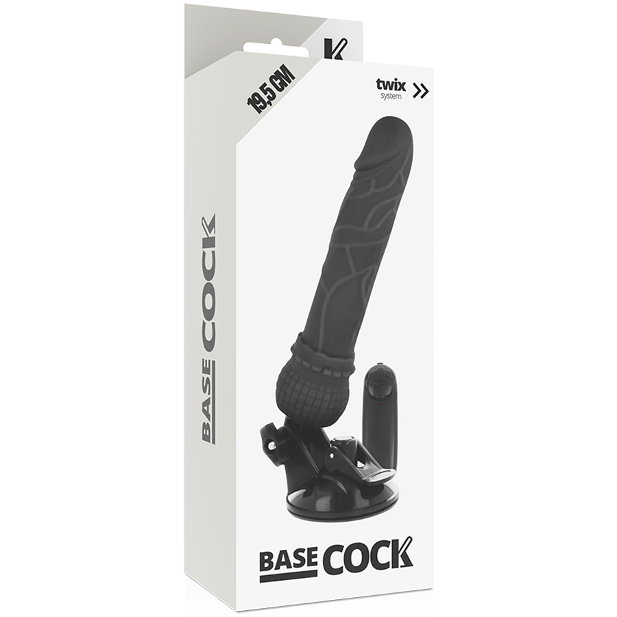 BASECOCK - VIBRADOR CONTROL REMOTO NATURAL REALISTA BASECOCK 19,5 CM